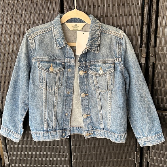 NWT  H&M Kids Classic Blue Denim Jacket - Picture 2 of 4